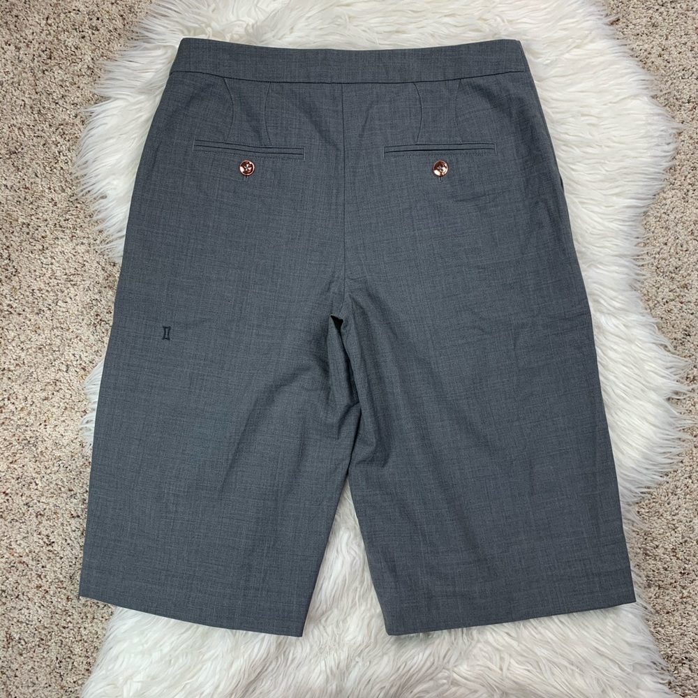 Kit & Ace Loose Is More Gray Wool Trouser Shorts - Picture 5 of 6